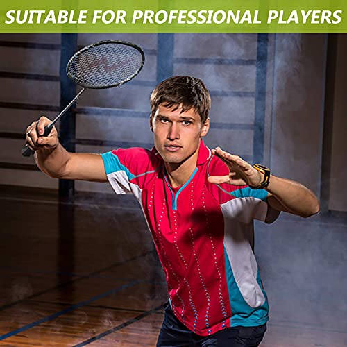 Nalax Badminton Set, 2 Player Badminton Rackets Professional Graphite High-Grade Badminton Racquet with 3 Shuttlecocks and 1 Carrying Bag for Outdoor Backyard Games Perfect for Adults Kids