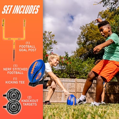 Franklin Sports Authentic Steel Football Goal Post 8.5' x 5.5' - Post for Kids - Football Goal Post Set - Kicking Field Goals - Youth Football Set - Portable Football Goal Post - style: Nerf Goal Post Set
