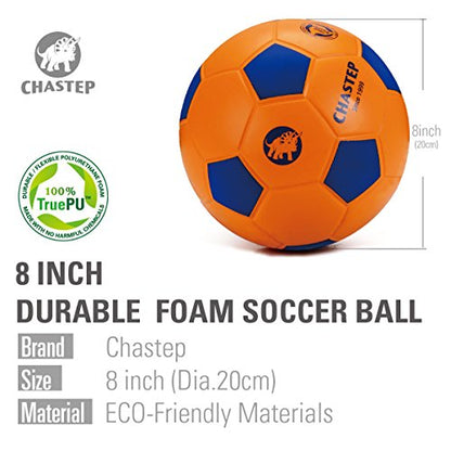 Sports Foam Soccer Ball for Kids or Beginner, 8“ Sponge Soccer Ball, Safe & Soft Kick Play