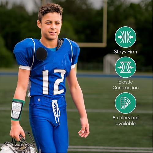 Football Play Wristbands | Sports Playbook Band | Youth Quarterback Gear | Wristband Playbook | Softball Wristbands for Signs - color: Green