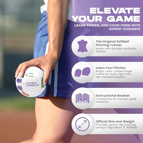 Markwort Christie Ambrose's Softball Pitching Trainer, 11-Inch,White