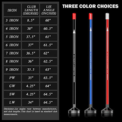 Golf Magnetic Alignment Rods,Golf Club Alignment Sticks,Magnetic Swing Training Aid Accessories Visualize Calibrate Golf Shots,hit the Target with the Right Golf Swing,Golf Gift