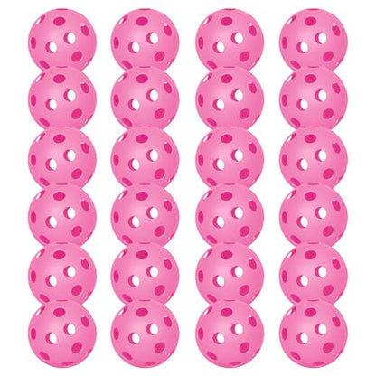 6 Pack Sports Outdoor Pickleballs - 40 Pickleball Balls - USA Pickleball Balls (USAPA) Approved - Official US Open Ball - color: Pink, style: 24 - Pack