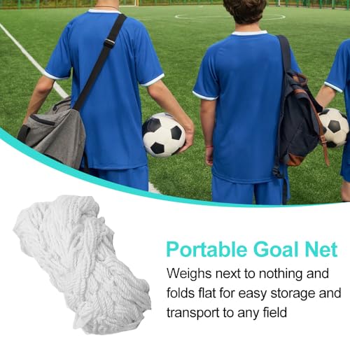 Greensen Youth Soccer Goal Set Sports Soccer Goal Set Sports Soccer Goal Net, Football Replacement Goal Post Netting Full Size for Lacrosse and Soccer - size: 6X4FT