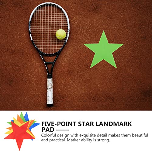 BESPORTBLE 5pcs Markers for Football Training Non- Floor Markers for Soccer Drills Gym and Sports Courts and Smooth Edges