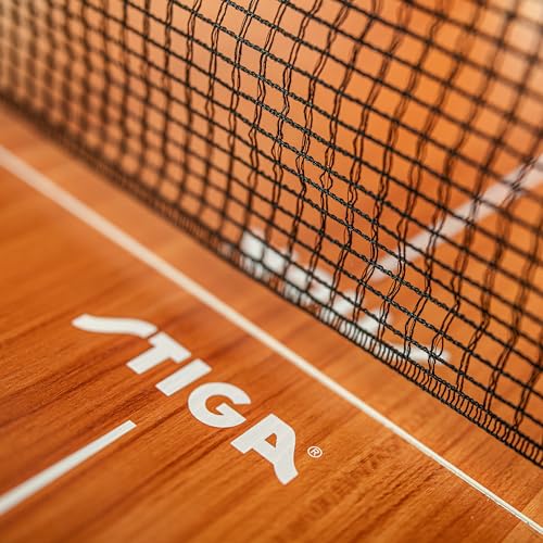 STIGA Space Saver - Compact Ping Pong Table - Separate Table Halves - Regulation Height - No Assembly Required - color: Brown