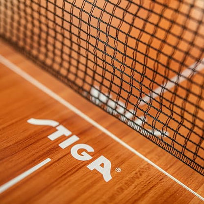 STIGA Space Saver - Compact Ping Pong Table - Separate Table Halves - Regulation Height - No Assembly Required - color: Brown