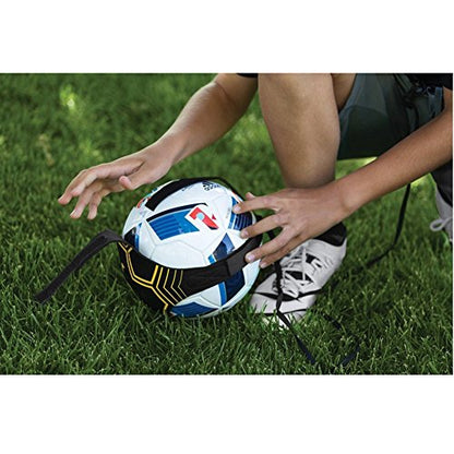 Football Kick Trainer Soccer Training Aids Hands Free Throw Sole Practice Equipment with Adjustable Belt Elastic Rope Fits Ball 3, 4,and 5