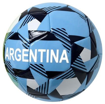Icon Sports Argentina Soccer Ball, Size 5 and 4, Argentina Flag Ball National Team World Cup Country - size: 4