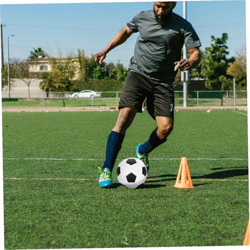 Operitacx Size 5 Pu Soccer Ball, Machine Sewn Football for Training and Match Play, Sturdy Outdoor Soccer Ball Suitable for Adult and Youth Practice
