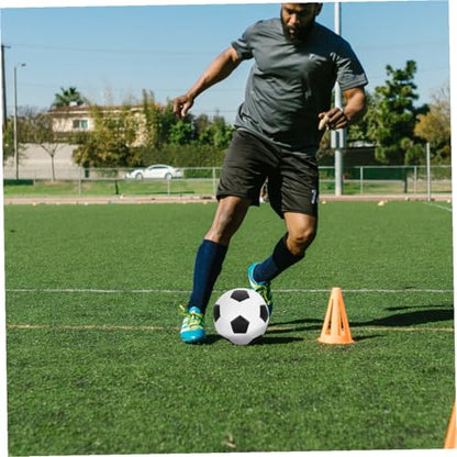 Operitacx Size 5 Pu Soccer Ball, Machine Sewn Football for Training and Match Play, Sturdy Outdoor Soccer Ball Suitable for Adult and Youth Practice