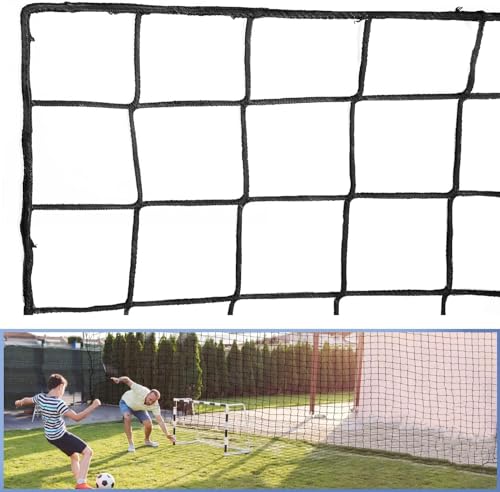 Soccer Backstop Net, High Impact Barrier Net, Nylon Practice Sports Netting 10x20ft/10x30ft/10x40ft (Installation Rope Included) - size: 15x30ft