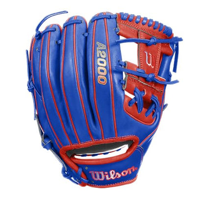 Wilson A2000 1786 Baseball Glove, Right Hand Throw, Infield Series - Exclusive Edition - color: Blue/Red/Dominican Flag