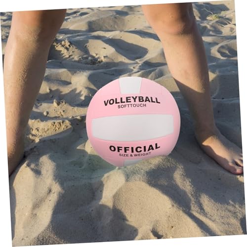 Sosoport Volleyball Official Size 5 PU Leather Soft Volleyballs Outdoor Indoor Volleyballs Backyard Beach Sports Training Game