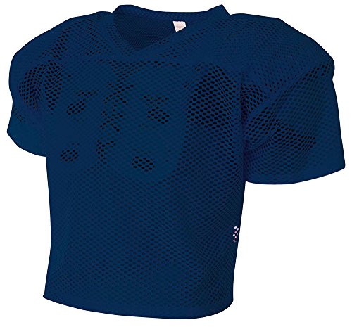 A4 Drop Ship NB4190 Youth Football All Porthole Practice Jersey - color: Navy, size: XX-Large