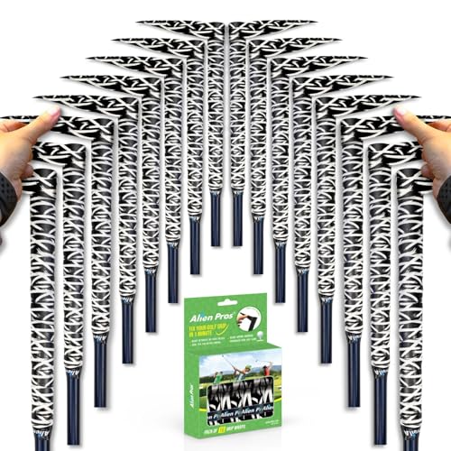 Alien Pros Golf Grip Wrapping Tapes - Innovative Golf Club Grip Solution - Enjoy a Fresh New Grip Feel in Less Than 1 Minute - style: 16-Pack Hyperplanes