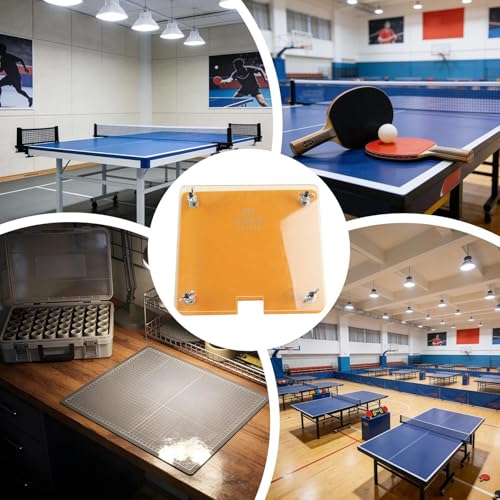 Table Tennis Paddle Press, Precision Manual Cutter, 8.27x7.48 Inches Rubber Edge Tool with Blade, Solid Aluminum Device, Training Aid with Easy Handling, Club Supplies for Coaches, Beginners Use