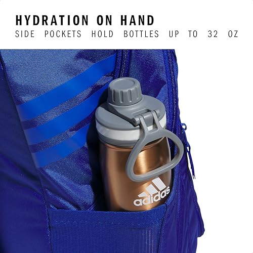adidas Stadium 4 Soccer Backpack – Team Sports Bag with Ball Pocket, 36L - color: Royal Blue