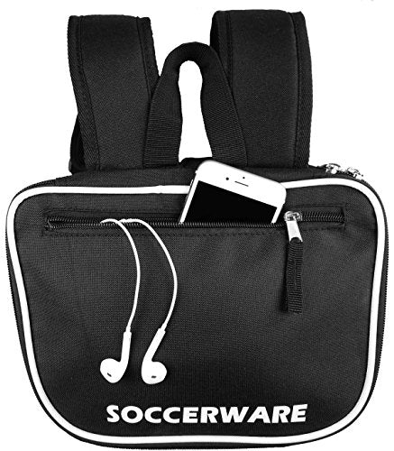 Soccer Backpack with Ball Holder Compartment - for Boys & Girls | Bag Fits All Soccer Equipment & Gym Gear (Black) - color: Black