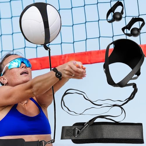 Volleyball Training Equipment,Solo Practice Rebounder Drills | Beginner Serving Trainer - for Youth Adults Players Coaches Schools Clubs Individual Team Pre-game Warm-up