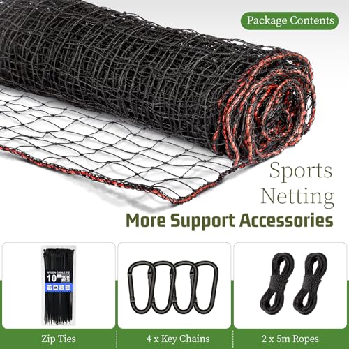 BaseGoal Baseball & Softball Backstop Nets, Heavy Duty Sports Practice Nets, Sports Netting Barrier,DIY Ball Net,Hitting Net for Baseball, Hockey, Soccer, LAX and More