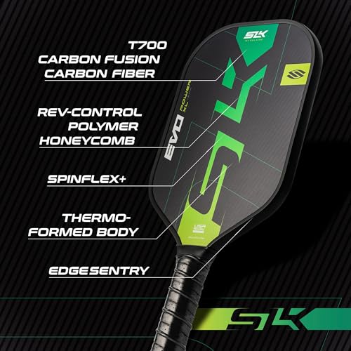 2025 SLK Evo Power XL Pickleball Paddle Bundle | 2 x Citron Paddles + 12 Pack Pickleballs