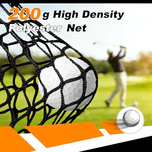 Gagalileo Golf Hitting Net Backyard Driving: 10x7FT with Silent Velvet Target Portable Practice for Men Dad Golfer Lovers Set Gift