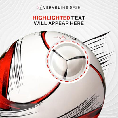 Soccer Ball Size 4 Training Soccer Ball – Machine Stitched TPU Soccer Ball for Indoor Courts and Outdoor Fields, Durable Football for Training and Recreational Use – VERVELINE