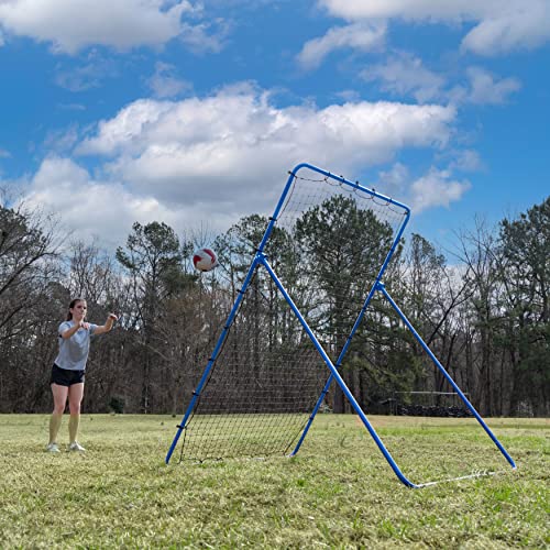 The Original Fully Adjustable 7x4 Feet Volleyball Rebounder Net from Anything Sports - Practice Sets, Spikes and Digs At Any Angle from Home- 12 Month No Questions Asked Warranty