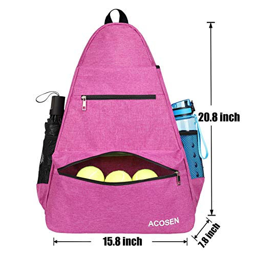 ACOSEN Tennis Bag Tennis Backpack - Large Tennis Bags for Women and Men to Hold Tennis Racket,Pickleball Paddles, Badminton Racquet, Squash Racquet,Balls and Other Accessories