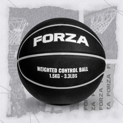 FORZA Weighted Control Training Basketballs [Size 7 ] | Improve Dribbling, Speed & Strength - 3 Weight Options: 2.2lbs, 3.3lbs or 4.4lbs - style: 3.3lbs