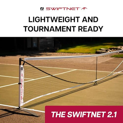 Swiftnet 2.1 Portable Pickleball net System - Durable and Lightweight Pickle Ball Net for Indoor and Outdoor Use Pickleball Nets for Competitive and Recreational Play