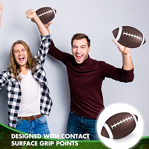 Jerify 9 Inch Rubber Footballs Inflatable Football Bulk for Kids Comfortable Grip for Junior Youth Toddler Outdoor Playground