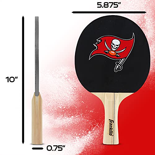 Franklin Sports NFL Table Tennis Paddle - Official Team Logos and Colors - Fun Game Room Accessories