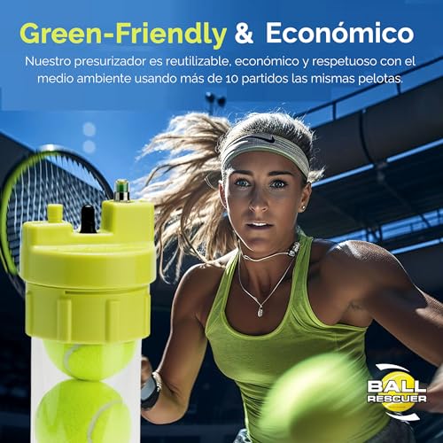 Ball Rescuer – Converts containers of Paddle Balls or Tennis Balls into a 30 PSI Pressurizer Canister – Adaptable to containers of Three or Four Balls (Packaging not Included).