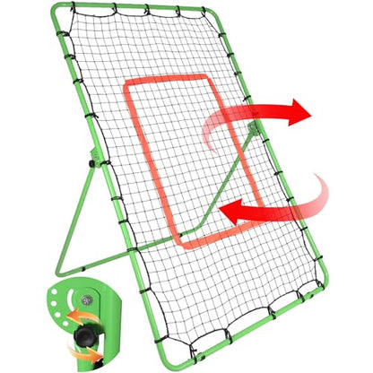 Baseball Rebounder Net,6x4FT Adjustable Pitch Back Baseball Rebounder for Softball Lacrosse, Pitching Throwing Catching Trainer Gifts