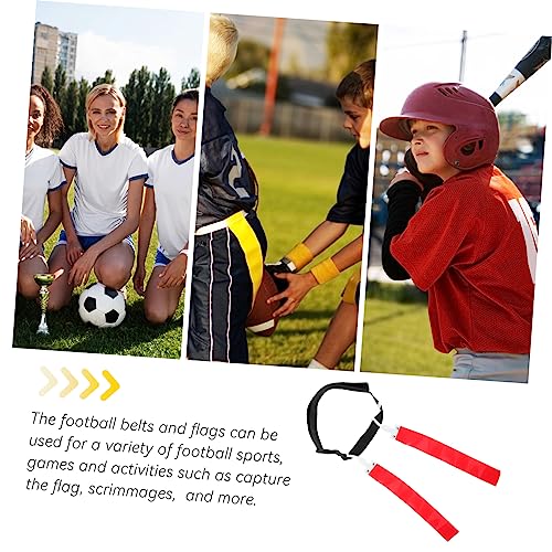 Pvc Adjustable Rugby Belt Rugby Waist Flags Blue Football Game Rugby Flag Ribbon