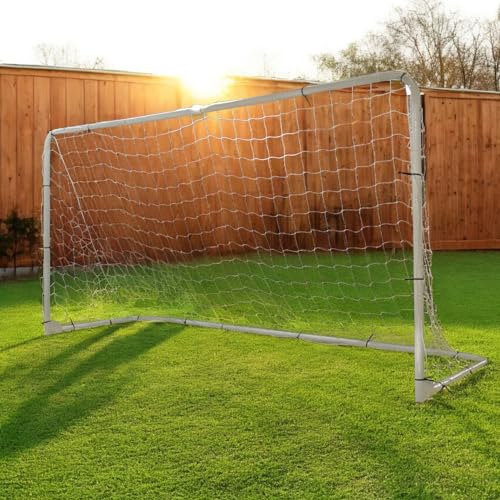 Folding Soccer Goal (12'x6',10'x6',7'x5'), Portable, Light Weight, Steel Frame, Easy to Carry, Perfect for Solo/Team Practice Training, Three Sizes - size: 10' X 6'