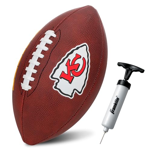 Franklin Sports NFL Football - Youth Junior Size Football for Kids - Official NFL Team Logo + Colors - Fan Shop Ball
