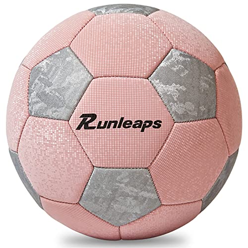 Runleaps Soccer Ball Size 1.5& Size 3 & Size 4 & Size 5 for Kids and Adult, Ball Toys with Star Pattern Official Size Soccer Balls for Training, Playing, Boys, Girls, Toddlers, Adult - color: Green, size: Size 5