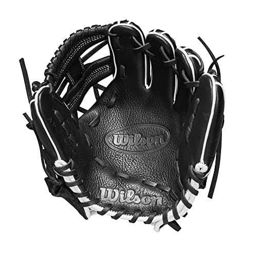 Wilson Trainer Baseball Gloves - Black/Red - style: Infield