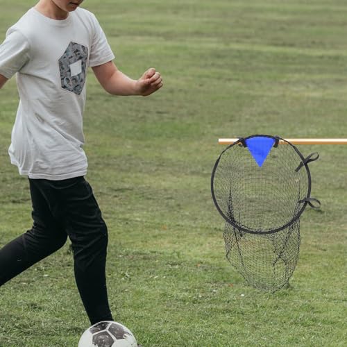 VICASKY Football Goal Net Training Target with Black Nylon Mesh, Soccer Practice Net for Accuracy and Shooting Drills, Portable Football Goal Accessory for Backyard and Indoor Use