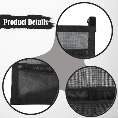Ping Pong Storage Rack,Mesh Storage Bag Rackets Pocket Hanging Organizer Table Tennis Paddle Ball Holder for Entertainment