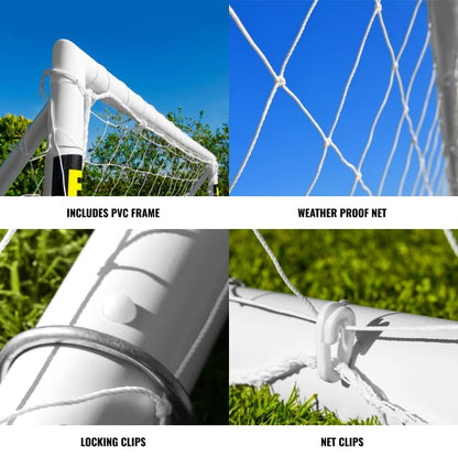 FORZA 8 x 4ft Kids Soccer Goal - The World’s #1 Backyard Goals! | 100% UK-Made, 3 Min Setup, Unbreakable Goalpost + Target & Ball Bundle - Buy FORZA, Play Forever! - style: 1. Goal Only