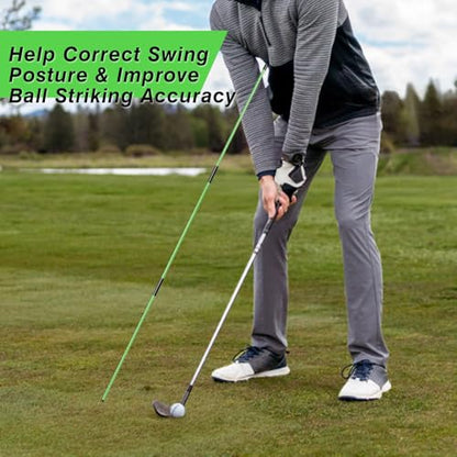 Professional 2 or 3 or 4 Pack Collapsible Golf Alignment Sticks, Premium 40" Alignment Golf Stick Ideal for Aiming, Putting and Swing Practice - color: 3 Pack Green