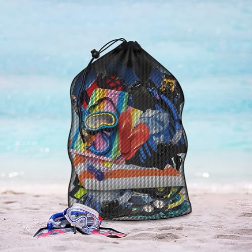Extra Large Sports Ball Bag, Heavy Duty Breathable Mesh Storage Bag, 40" x 30" Hold 10-12 Soccer Basketball Football, Adjustable Shoulder Strap, Ideal for Coaches, Team, Swimming Gear - style: No Pocket