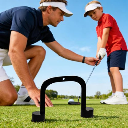 Genérico Golf Putting Aid - Door Practice Alignment Door - Putt Alignment Trainer - for Indoor Yard, Home Office, Lawn, Living Room