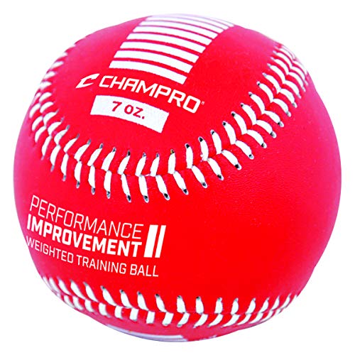 Champro Weighted Training Baseball Set - color: SCARLET RED, CARDINAL RED, FOREST GREEN, size: 7,8,9 oz.