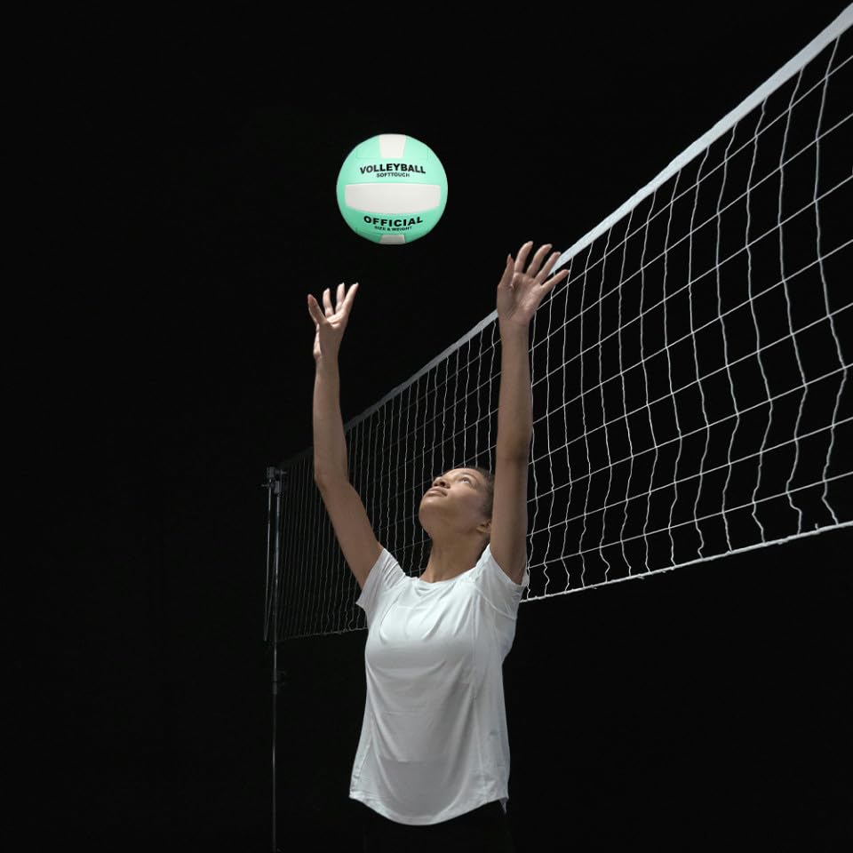 Ciieeo Soft Volleyball 2pcs Size 5 Adult Training Volleyball Indoor Outdoor Sports Practice Ball for Beach and Gym Use