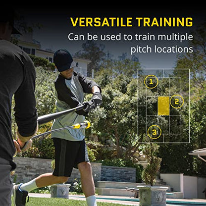 SKLZ Hitting Stick Batting Swing Trainer for Baseball and Softball, One-on-One Coaching Tool for Ball Contact, Hand-Eye Coordination, and Bat Speed - style: Baseball Swing Trainer